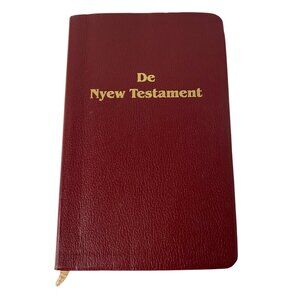 "De‎ Nyew Testament" Gullah Bible By American Bible Society Red Leatherette 2005
